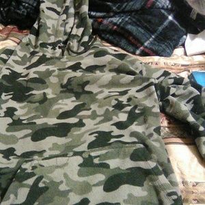 A camouflage  pullover